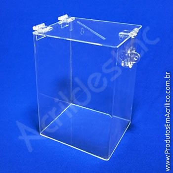 Caixa de acrílico transparente