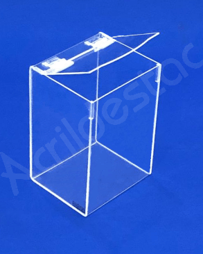 Caixa Acrilico cristal para EPI 22x15cm caixa organizadora para EPIs