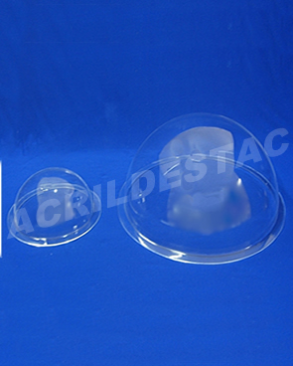 Cupula de Acrilico cristal 15cm diametro redoma com Aba