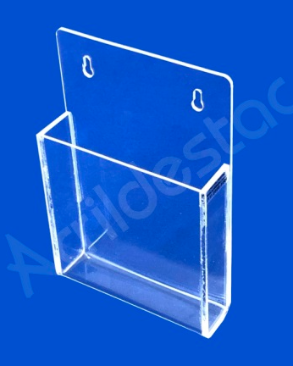 Display Acrilico de Parede com bolso Porta Envelopes A6 15x10 Vertical 