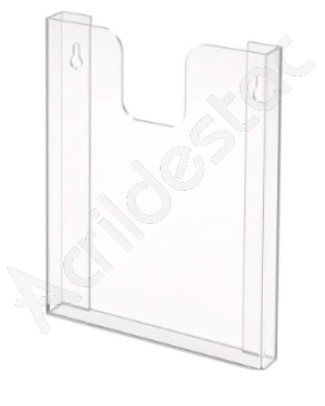 Display acrilico de Parede com bolso A6 Porta folhetos 