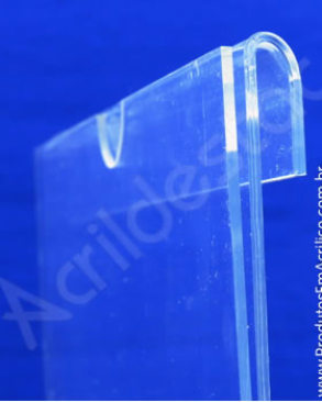 Porta Aviso PS Cristal acrilico similar A4 para Baias Display vidro Carro Automoveis Concessionarias