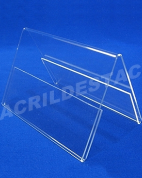 Display de PS Cristal acrilico similar 10 x 30 dupla face