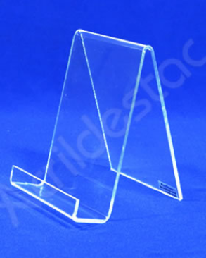 Porta Livro PS Cristal - acrilico similar - Indiv com Aba - 14 x 10 cm   