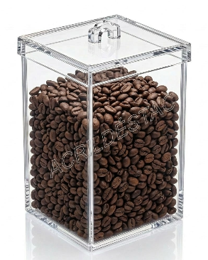Potes de Acrílico para cereais doces 20 x 10 cm (alt x base) - 2,0 L 