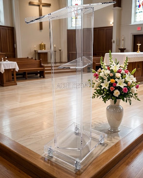Pulpito de Acrílico MADRI para Formaturas e Eventos 