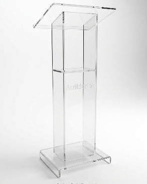 Pulpito de AcrIlico transparente SEVILHA para Igrejas e Eventos