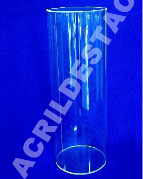 Tubo de acrilico 25cm diametro x 100cm alt Tubo cilindro cristal