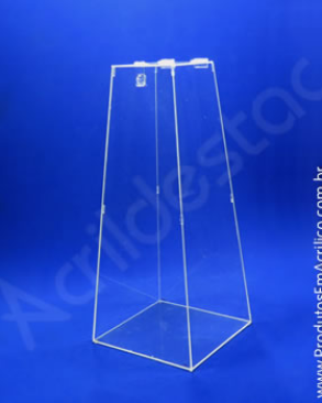 Urna de acrílico Piramide 60cm alt para sorteio Produtos em Acrilico