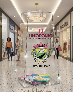 Urna de acrilico Piramide 100cm alt 4mm sorteio Produtos em Acrilico