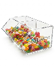 Baleiro de acrilico cristal Duplo 15x24,9x20cm para quiosques lojas