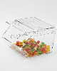 Baleiro de acrilico transparente com Tampa de correr 15x12x20cm para lojas