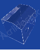 Caixa Acrílico Protetora Cristal 58 x 40 x 49 cm para Proteção contra Coronavírus COVID19 