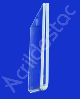 Display Acrilico porta preço e etiqueta modelo U 10x5cm vertical
