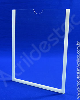 Display de acrilico Cristal Porta Folheto de parede A5 Vertical