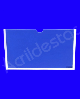 Display de acrilico Cristal Porta Folha para Parede ou Elevador A4 Horizontal