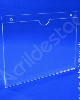 Display de PS Cristal acrilico similar Porta Folheto de parede modelo U Duplo A2 42x59,4 Horizontal