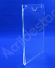 Display de PS Cristal acrilico similar Porta Folhas de parede modelo U Duplo A6 15x10 Vertical 