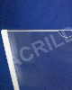 Display de PS Cristal acrilico similar Porta Folheto de parede DUPLO Com Fundo A5 Horizontal