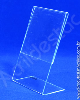 Display em L PS cristal acrilico similar Porta Flyer 21x10 Vertical
