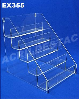 Expositor em Acrilico Escada 5 Degraus para Acessorios Celular Papelaria Farmacias e Lojas