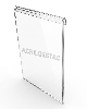 Porta Aviso PS Cristal acrilico similar A4 para Baias Display vidro Carro Concessionarias