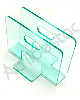 Porta Guardanapo de acrilico verde vidro para mesa de Restaurantes