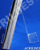 Porta Livro Acrilico cristal suporte 13 x 9 cm Duplo - Livrarias Lojas Papelarias Estantes