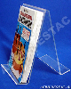 Porta Livro suporte Acrilico cristal 18 x 11 cm Duplo - Livrarias Vitrines Papelarias Lojas