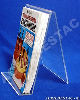 Expositor de Livros suporte PS cristal acrilico similar Duplo - 18 x 11 cm - Livrarias Lojas Papelarias Estantes