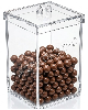 Potes de acrílico para alimentos secos e condimentos 50 x 30x20 cm (alt x base) - 30,0 L 