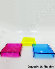 Suporte de mesa para Monitor e notebook de acrilico colorido 25x25x6 10mm