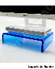 Suporte de mesa para Monitor e notebook de acrilico cristal transparente 25x25x6 6mm 