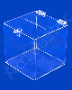 Urna de acrilico Cristal 20x20cm alt Quadrada Cubo arrecadações e eventos 