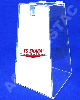 Urna de acrilico Piramide 30cm alt para sorteios Produtos em Acrilico